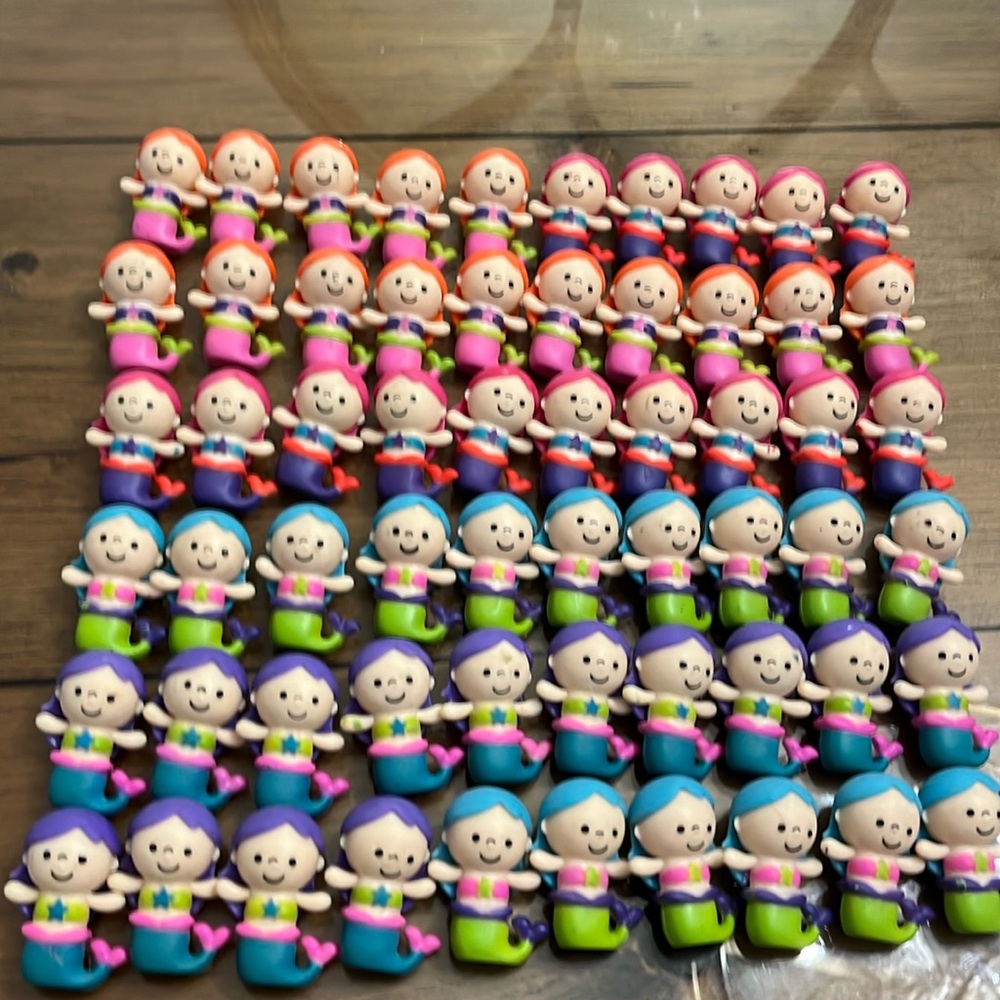 Mermaid Figures Lot Oriental Trading Company 60 Pieces